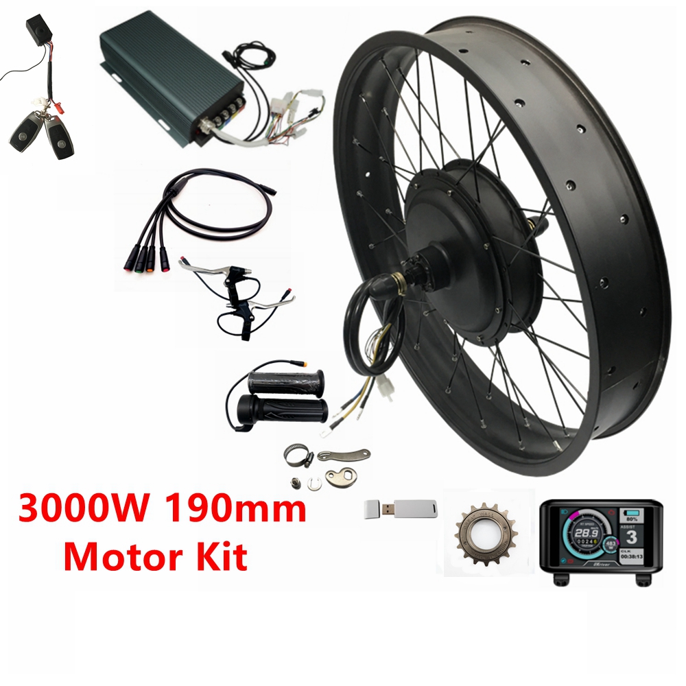 Ebike Conversion Kit 72V 3000W - NBP 20/24/26x4.0 48-72V 3000W 170mm/190mm Fat