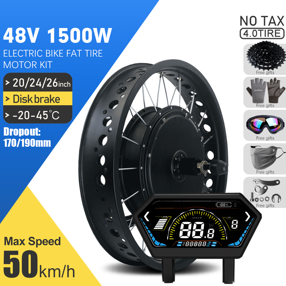 72V 5000W Hub Motor Kit - Elektrische Fatbike Kit 48V 1500W 20
