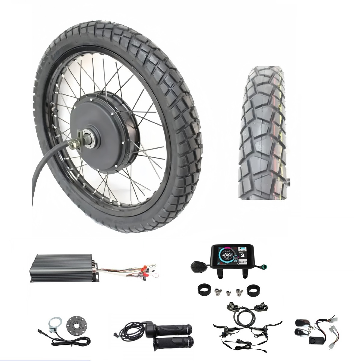 Ebike 48 V-72 V 3000-8000 W 17 - 72V 5000W Hub Motor Kit recensie en prijs