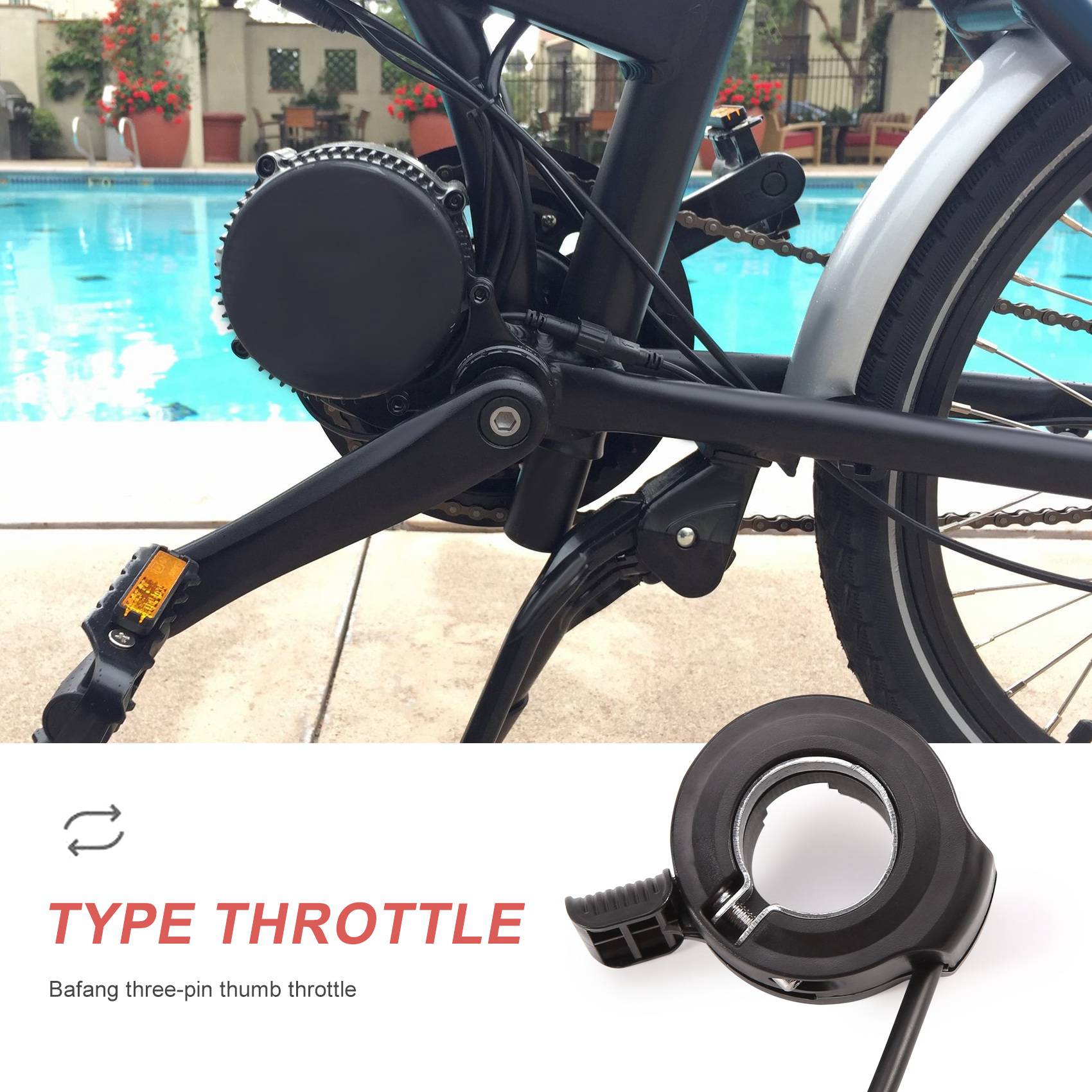 ABME Nieuwe Duimgashendel voor - Mid Drive Motor Kit 52V 1000W recensie en prijs
