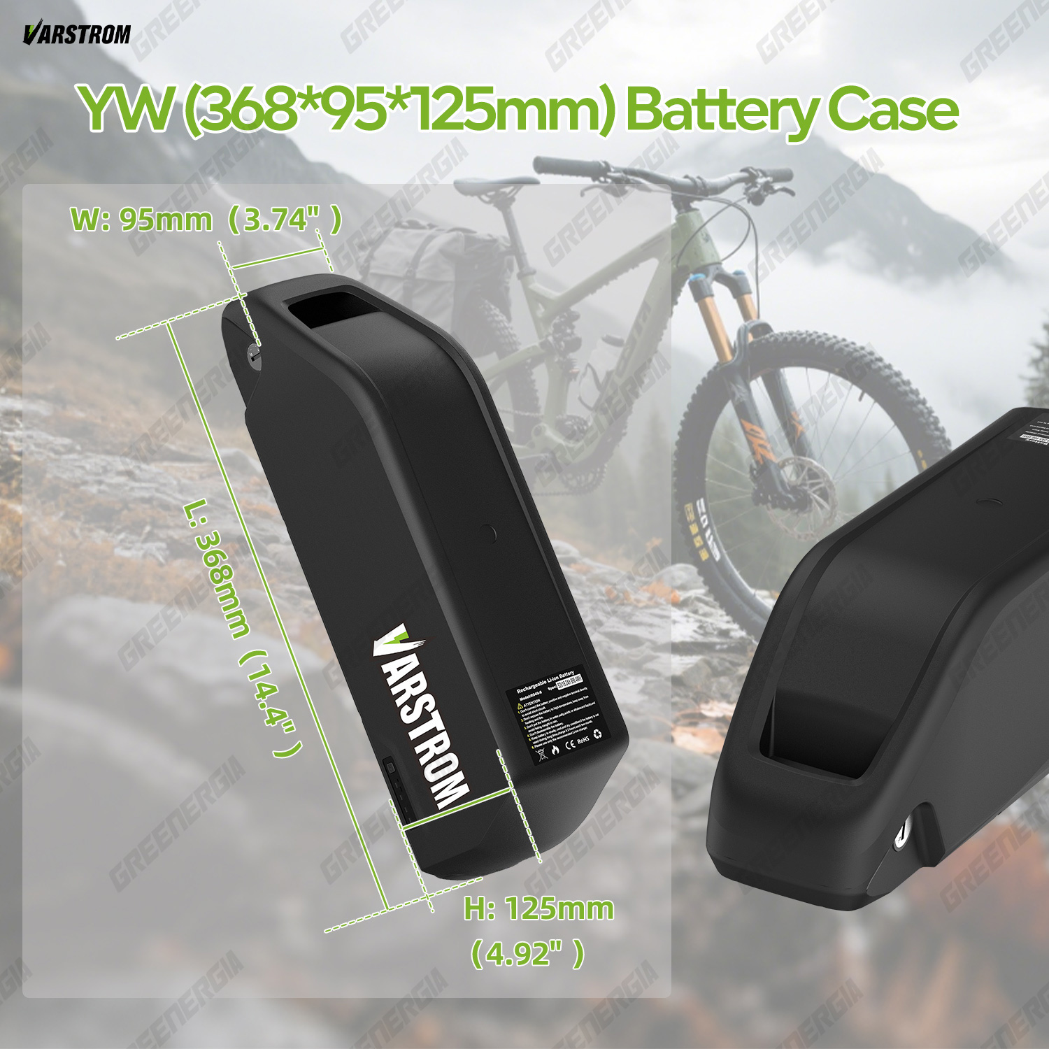 Hai-long E-bike accu 20AH 13AH - Ebike Battery 48V 20Ah Hailong recensie en prijs