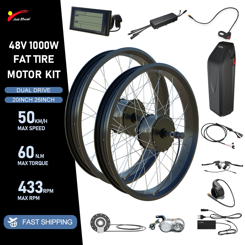 48V 2000W E-bike Vetband Ombou - Fat Tire Ebike Conversion Kit 2000W recensie en prijs